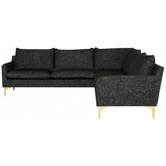 Anders Salt & Pepper Fabric Sectional Sofa, HGSC846