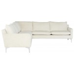 Anders Coconut Fabric Sectional Sofa, HGSC847