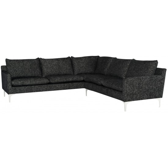 Anders Salt & Pepper Fabric Sectional Sofa, HGSC848