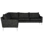 Anders Salt & Pepper Fabric Sectional Sofa, HGSC848