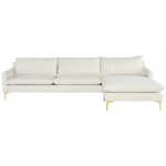 Anders Coconut Fabric Sectional Sofa, HGSC849
