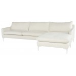 Anders Coconut Fabric Sectional Sofa, HGSC851