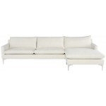 Anders Coconut Fabric Sectional Sofa, HGSC851