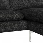 Anders Salt & Pepper Fabric Sectional Sofa, HGSC852