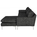 Anders Salt & Pepper Fabric Sectional Sofa, HGSC852