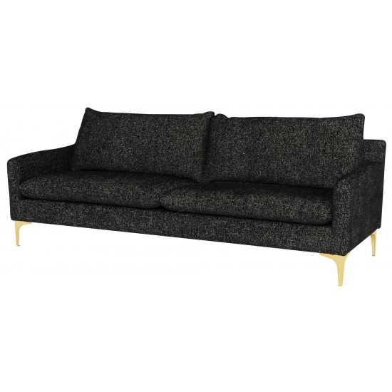 Anders Salt & Pepper Fabric Triple Seat Sofa, HGSC854