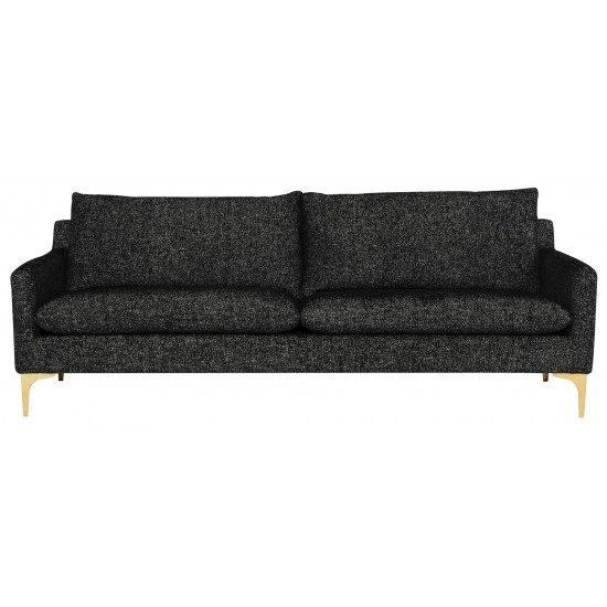 Anders Salt & Pepper Fabric Triple Seat Sofa, HGSC854