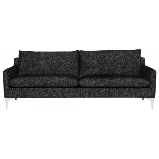 Anders Salt & Pepper Fabric Triple Seat Sofa, HGSC856