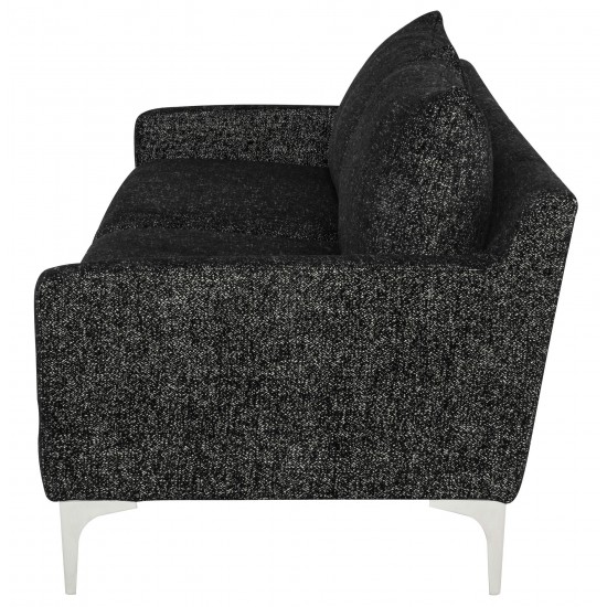 Anders Salt & Pepper Fabric Triple Seat Sofa, HGSC856