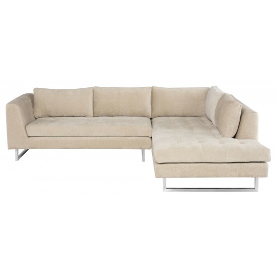 Janis Almond Fabric Sectional Sofa, HGSC857