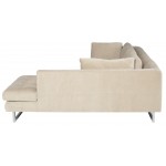 Janis Almond Fabric Sectional Sofa, HGSC857