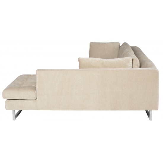 Janis Almond Fabric Sectional Sofa, HGSC857