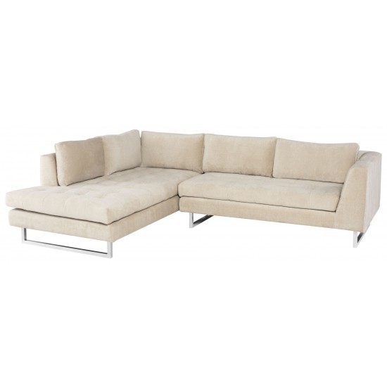 Janis Almond Fabric Sectional Sofa, HGSC859