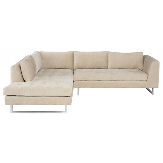 Janis Almond Fabric Sectional Sofa, HGSC859