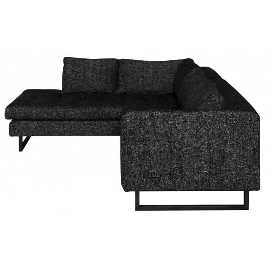 Janis Salt & Pepper Fabric Sectional Sofa, HGSC861
