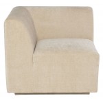 Lilou Almond Fabric Modular Sofa Corner