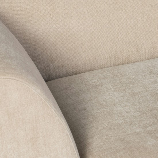 Lilou Almond Fabric Modular Sofa Corner