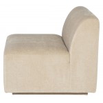 Lilou Almond Fabric Modular Sofa Armless