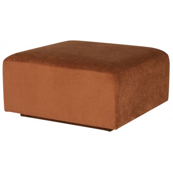 Lilou Terracotta Fabric Modular Sofa Ottoman