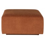 Lilou Terracotta Fabric Modular Sofa Ottoman