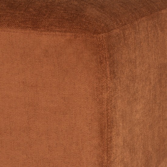 Lilou Terracotta Fabric Modular Sofa Ottoman