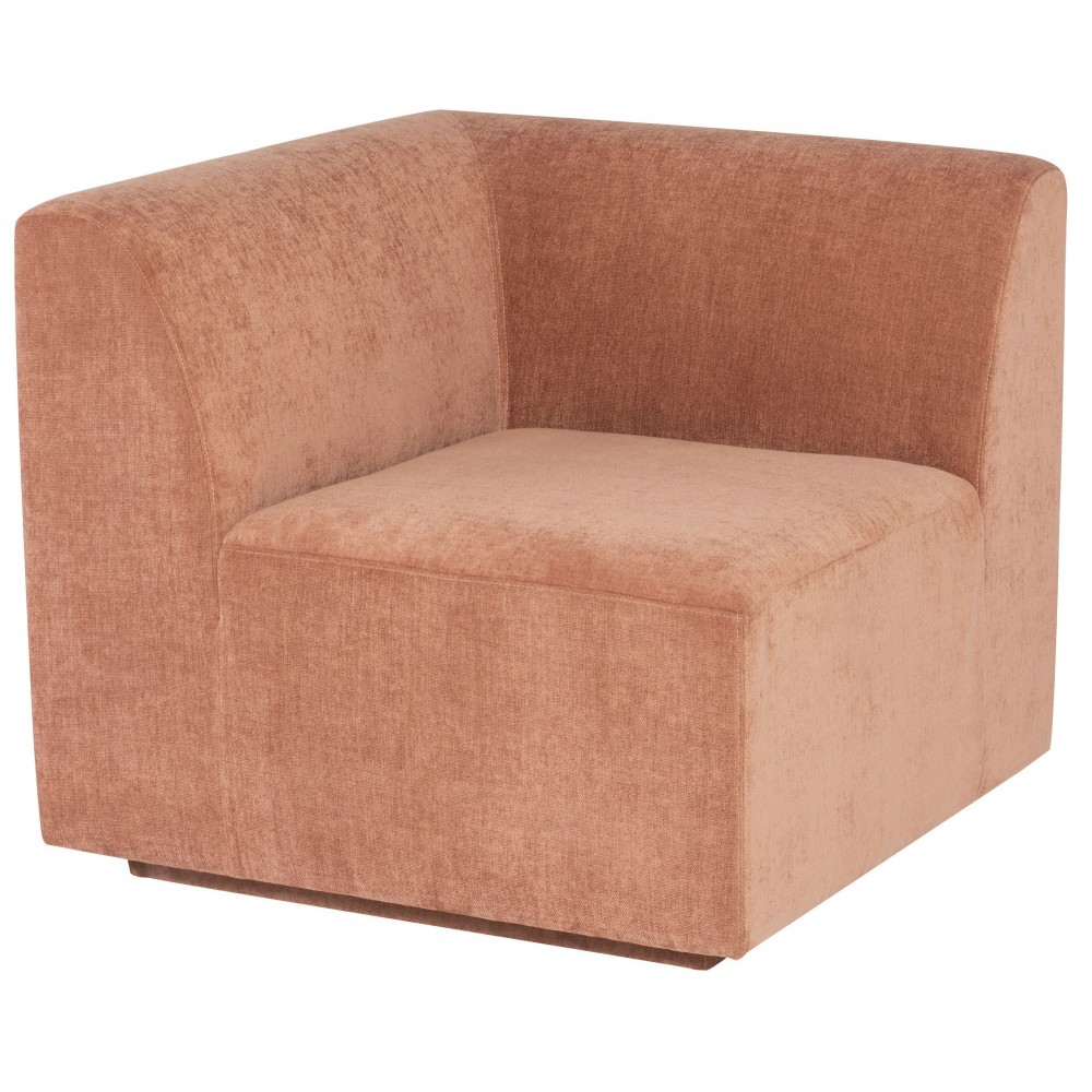 Lilou Nectarine Fabric Modular Sofa Corner