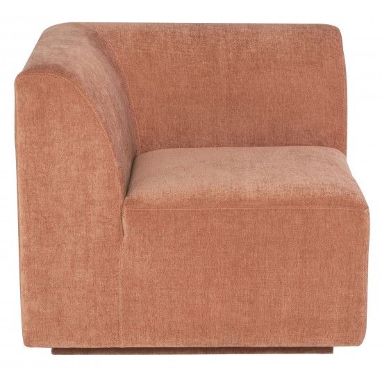 Lilou Nectarine Fabric Modular Sofa Corner