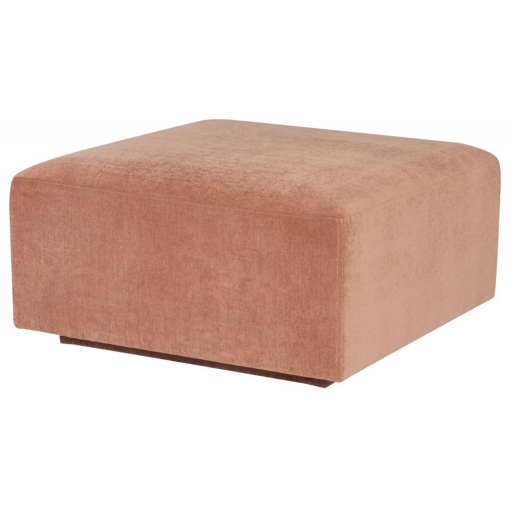 Lilou Nectarine Fabric Modular Sofa Ottoman