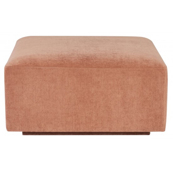 Lilou Nectarine Fabric Modular Sofa Ottoman