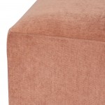 Lilou Nectarine Fabric Modular Sofa Ottoman