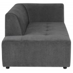 Parla Cement Fabric Modular Sofa Chaise Left