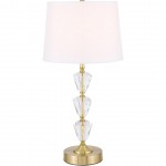Elegant Decor Mae 1 Light Brass Table Lamp