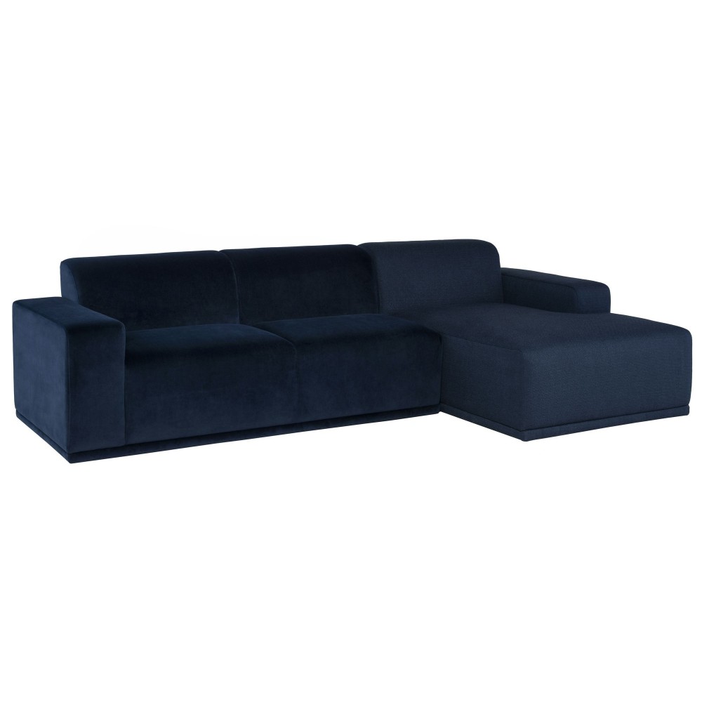 Leo Dusk Fabric Sectional Sofa, HGSC907