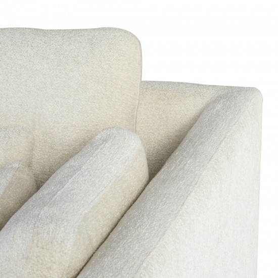 Gigi Coconut Fabric Modular Sofa Right