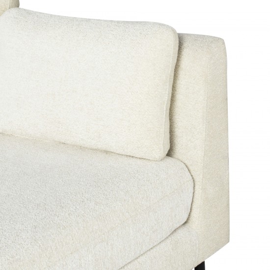 Gigi Coconut Fabric Modular Sofa Chaise