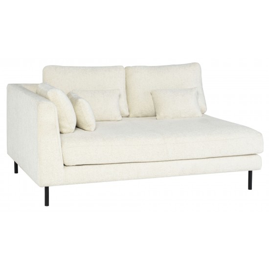 Gigi Coconut Fabric Modular Sofa Left