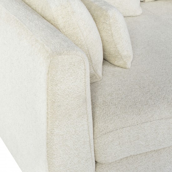 Gigi Coconut Fabric Modular Sofa Left