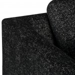 Gigi Salt & Pepper Fabric Modular Sofa Left