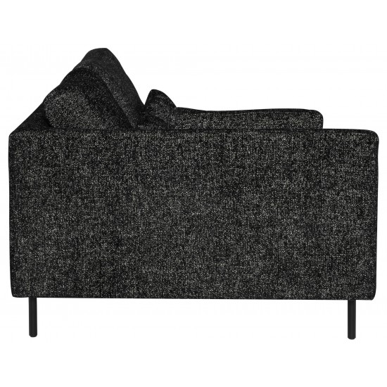 Gigi Salt & Pepper Fabric Modular Sofa Left