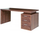 Benjamin Walnut Wood Desk