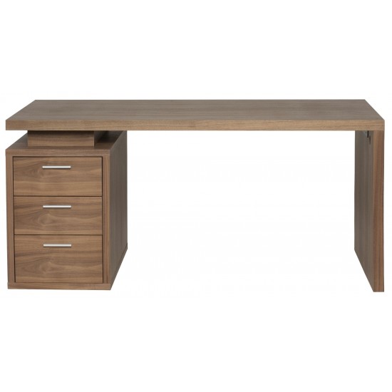 Benjamin Walnut Wood Desk