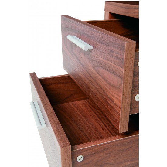 Benjamin Walnut Wood Desk