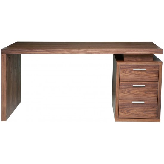 Benjamin Walnut Wood Desk