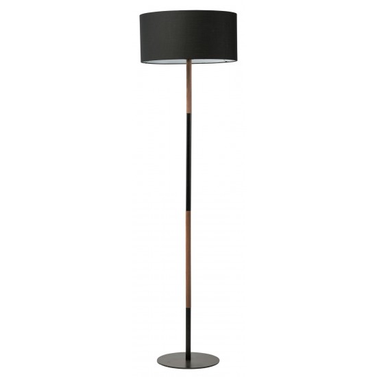 Monroe Black Fabric Floor Lighting