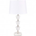 Elegant Decor Mae 1 Light Polished Nickel Table Lamp