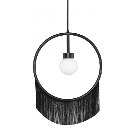 Blanca Black Fabric Pendant Lighting