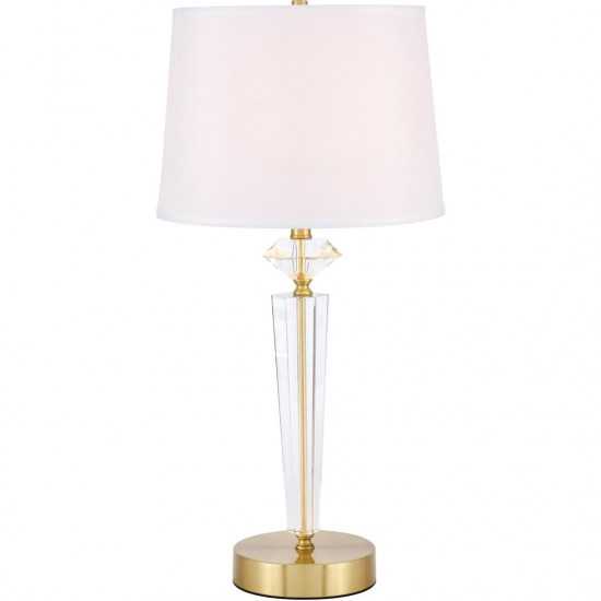 Elegant Decor Annella 1 Light Brass Table Lamp