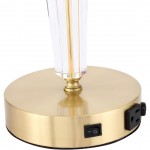 Elegant Decor Annella 1 Light Brass Table Lamp
