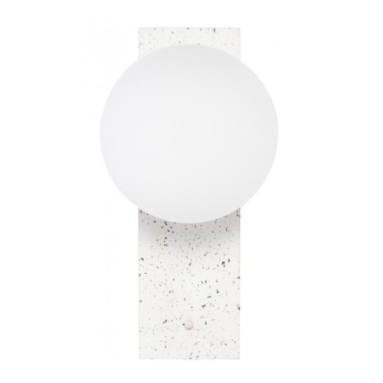 Nani White Glass Sconce Lighting, HGSK439