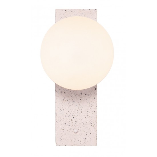 Nani White Glass Sconce Lighting, HGSK441